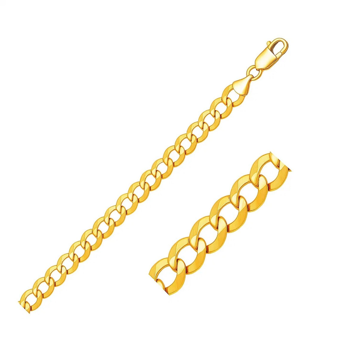 14k Solid Curb Bracelet (3.60 mm)