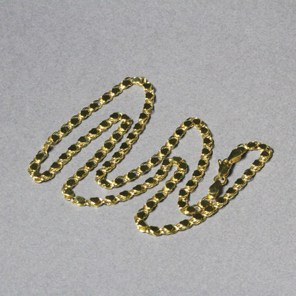 14k Yellow Gold Heart Chain