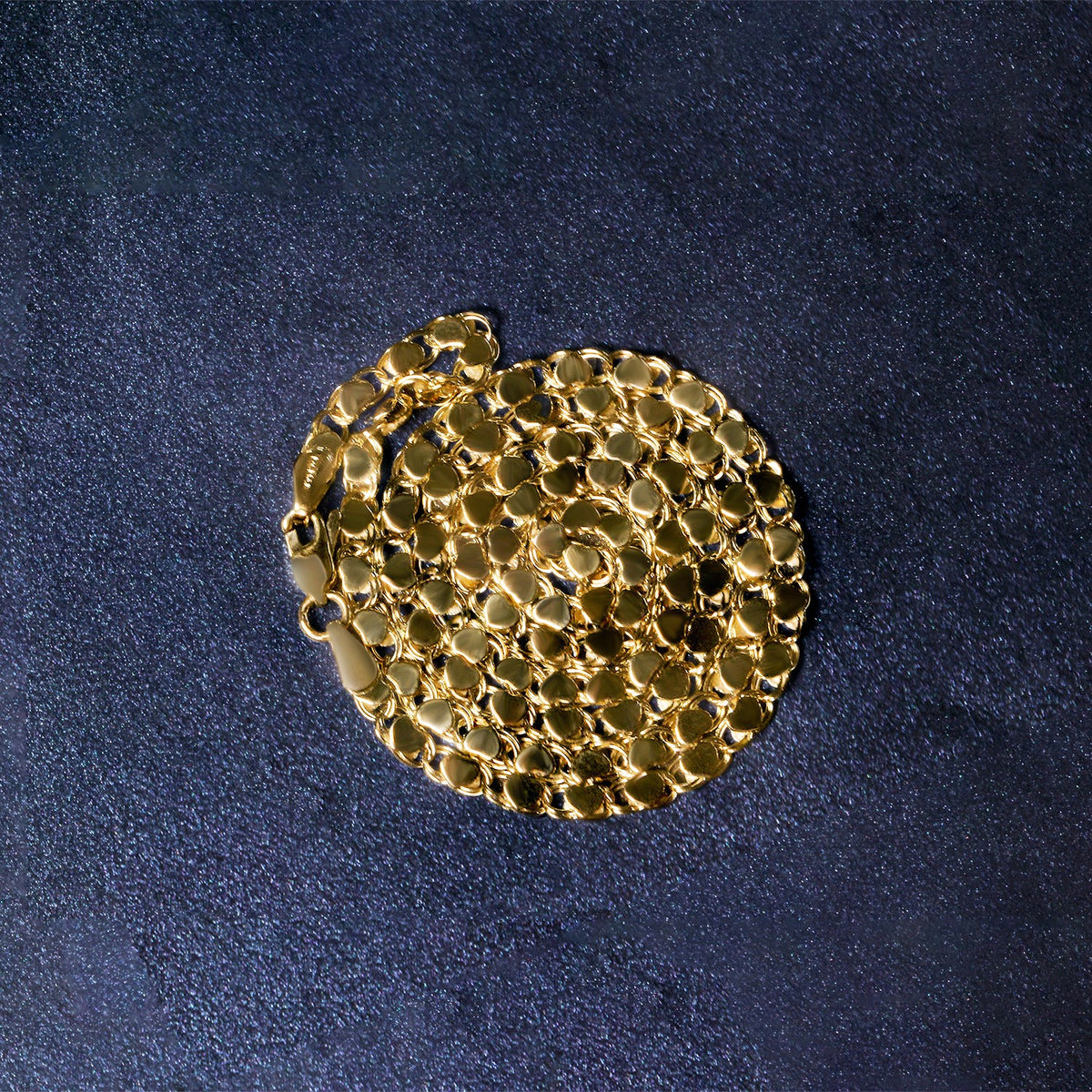14k Yellow Gold Heart Chain