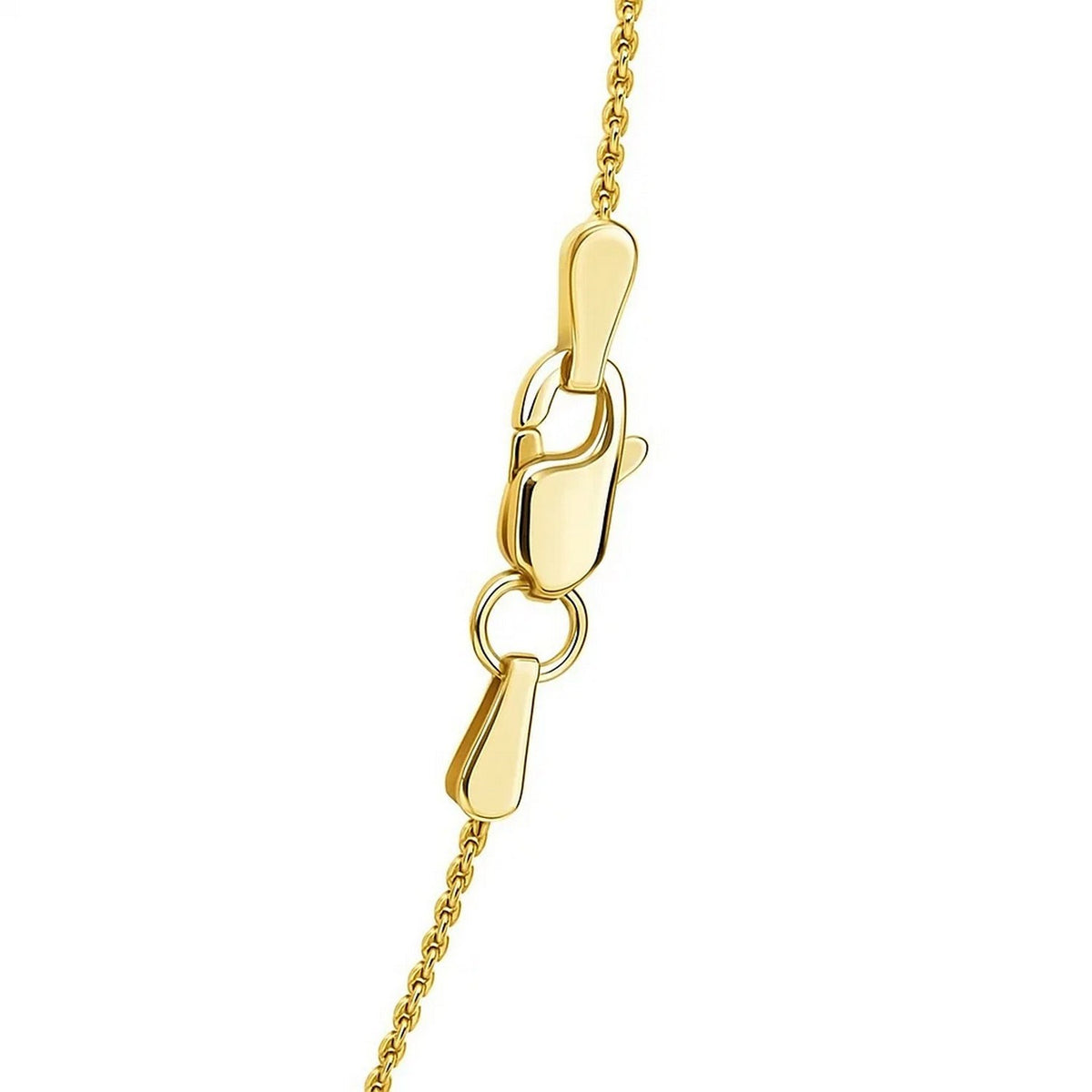 14k Rose Gold Diamond Cut Round Wheat Chain