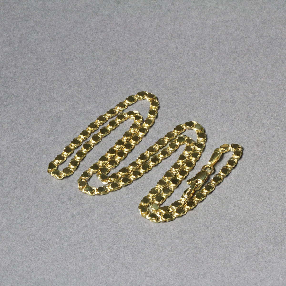 14k Yellow Gold Heart Chain