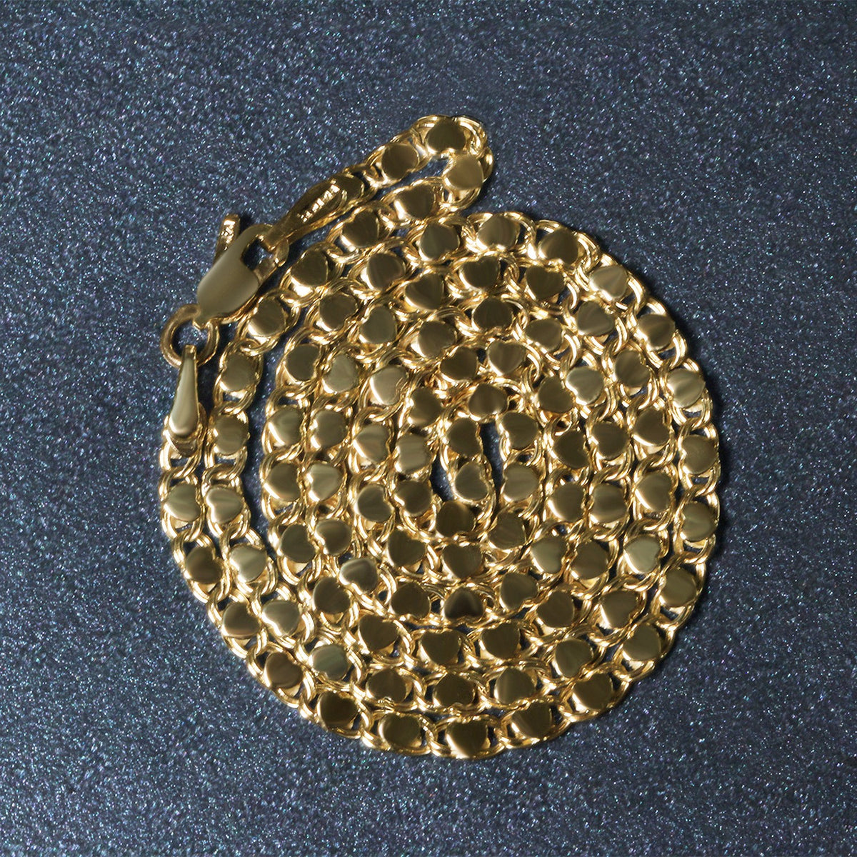 14k Yellow Gold Heart Chain