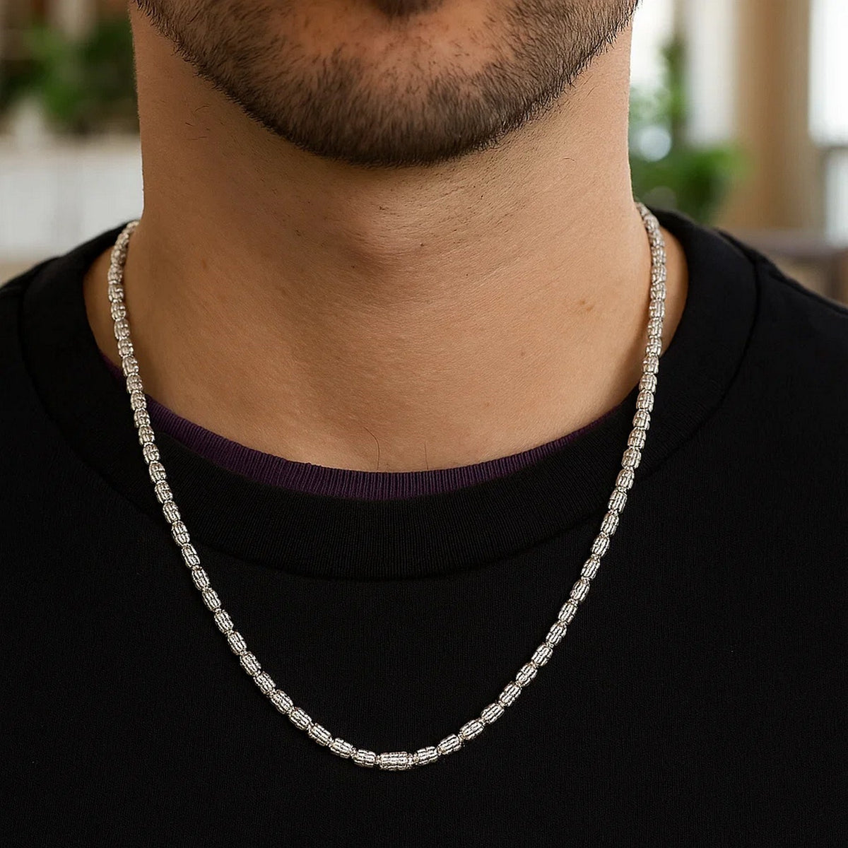 Ice Barrel Chain in 14k