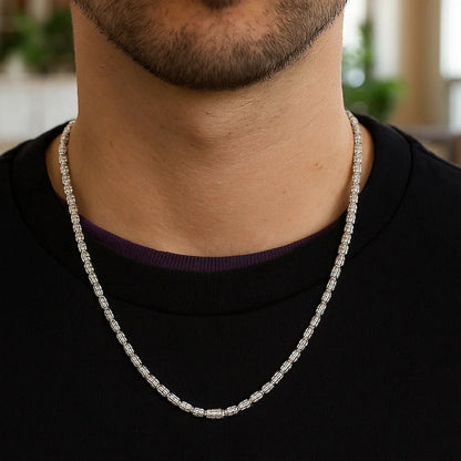 Ice Barrel Chain in 14k