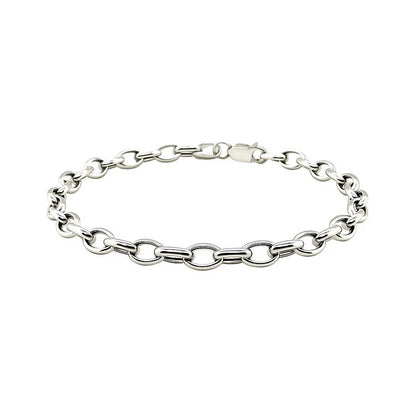 14k Oval Rolo Bracelet (3.20 mm)
