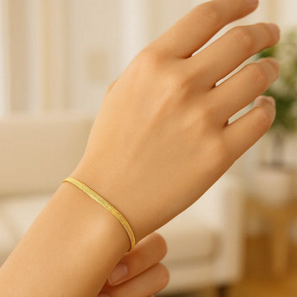 14k Super Flex Herringbone Bracelet (6.00 mm)