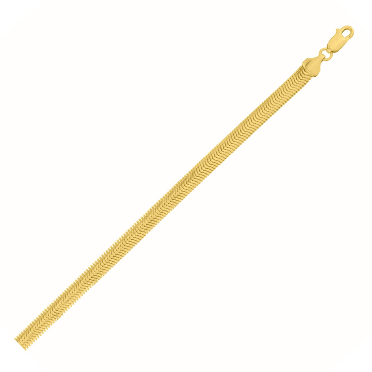 14K Yellow Gold Oval Snake Chain
