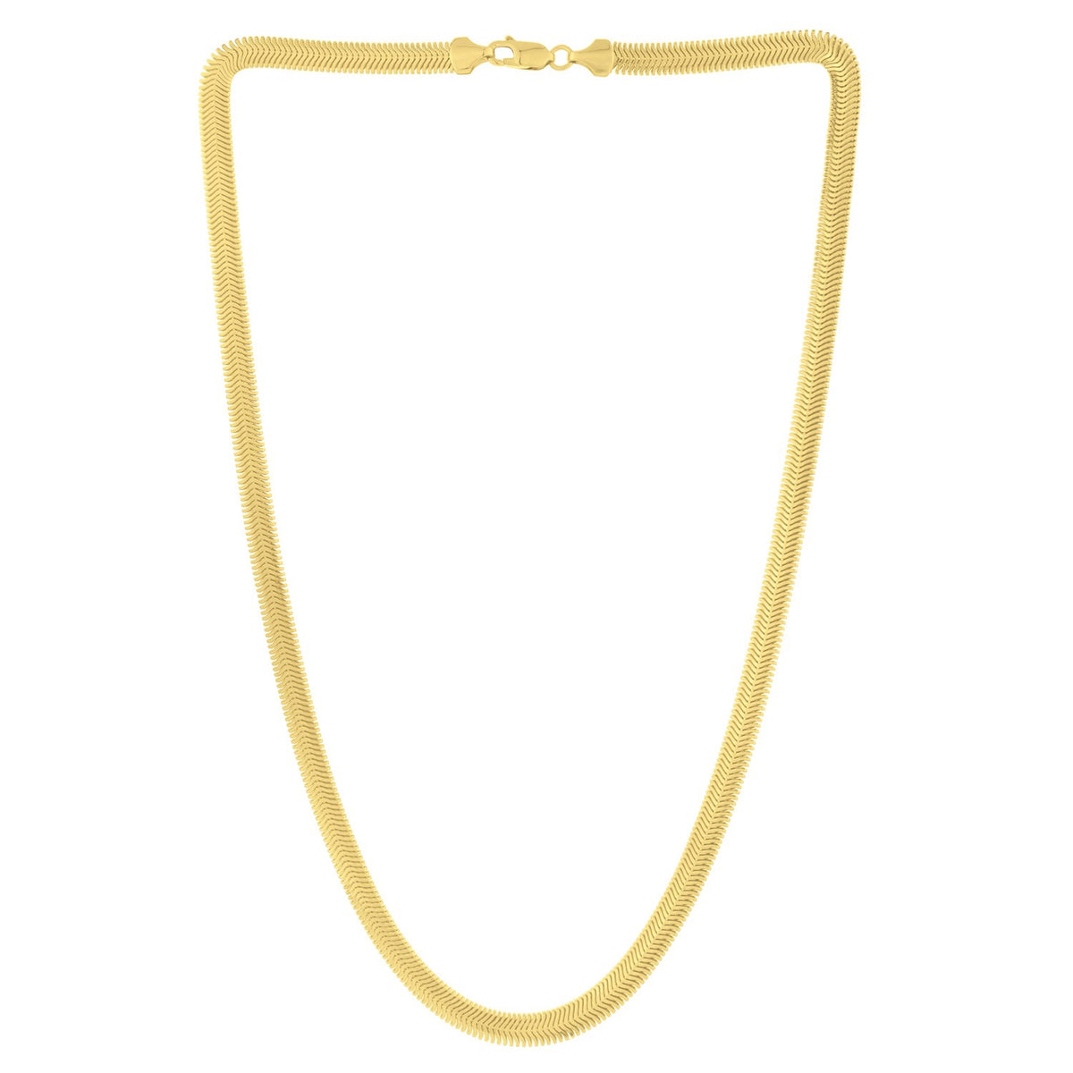14K Yellow Gold Oval Snake Chain