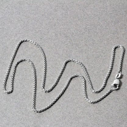 14k Round Box Chain