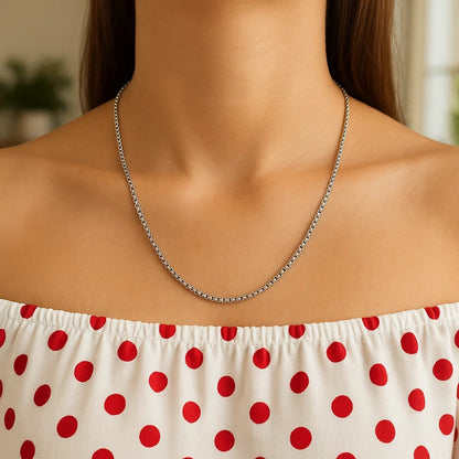 14k Round Box Chain