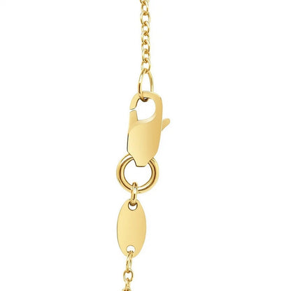 14k Smooth Flat Horizontal Bar Style Necklace