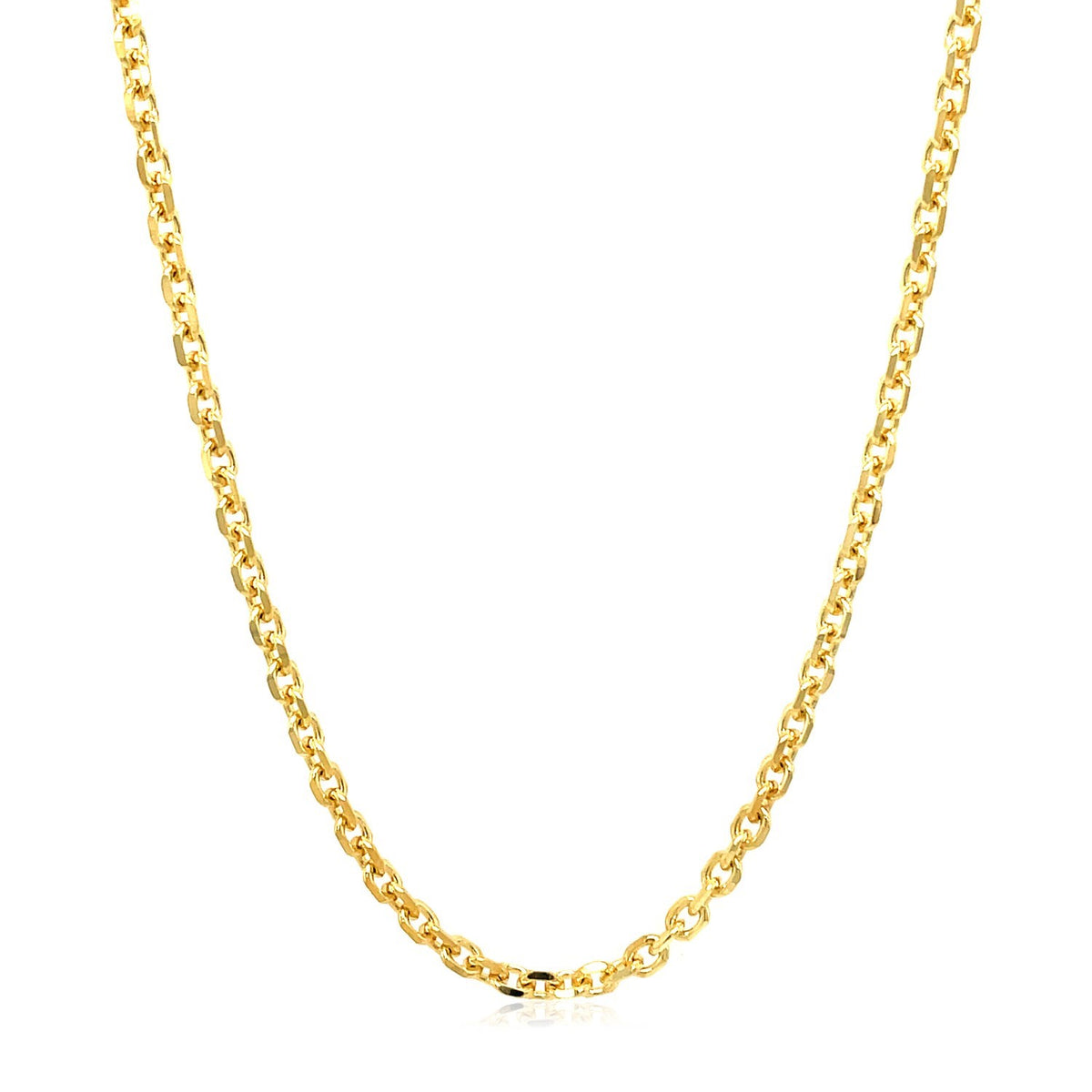 18k Diamond Cut Cable Link Chain
