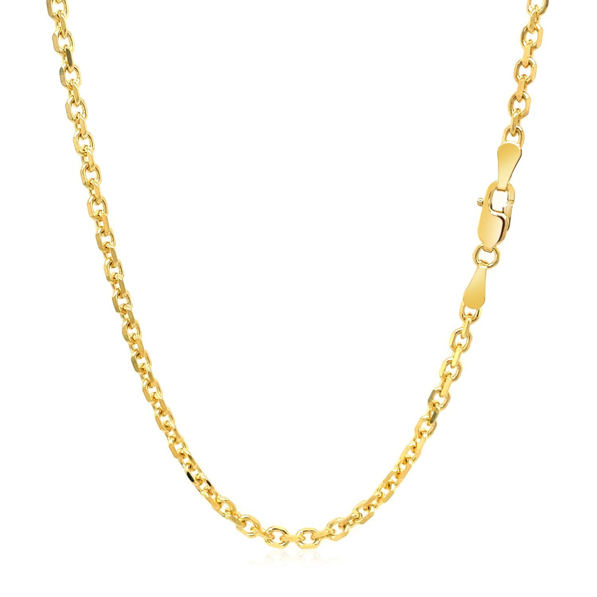 18k Diamond Cut Cable Link Chain