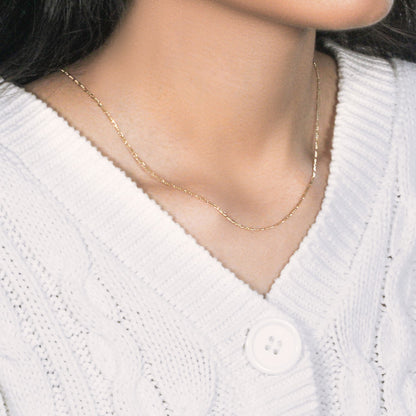 14k Solid Figaro Chain