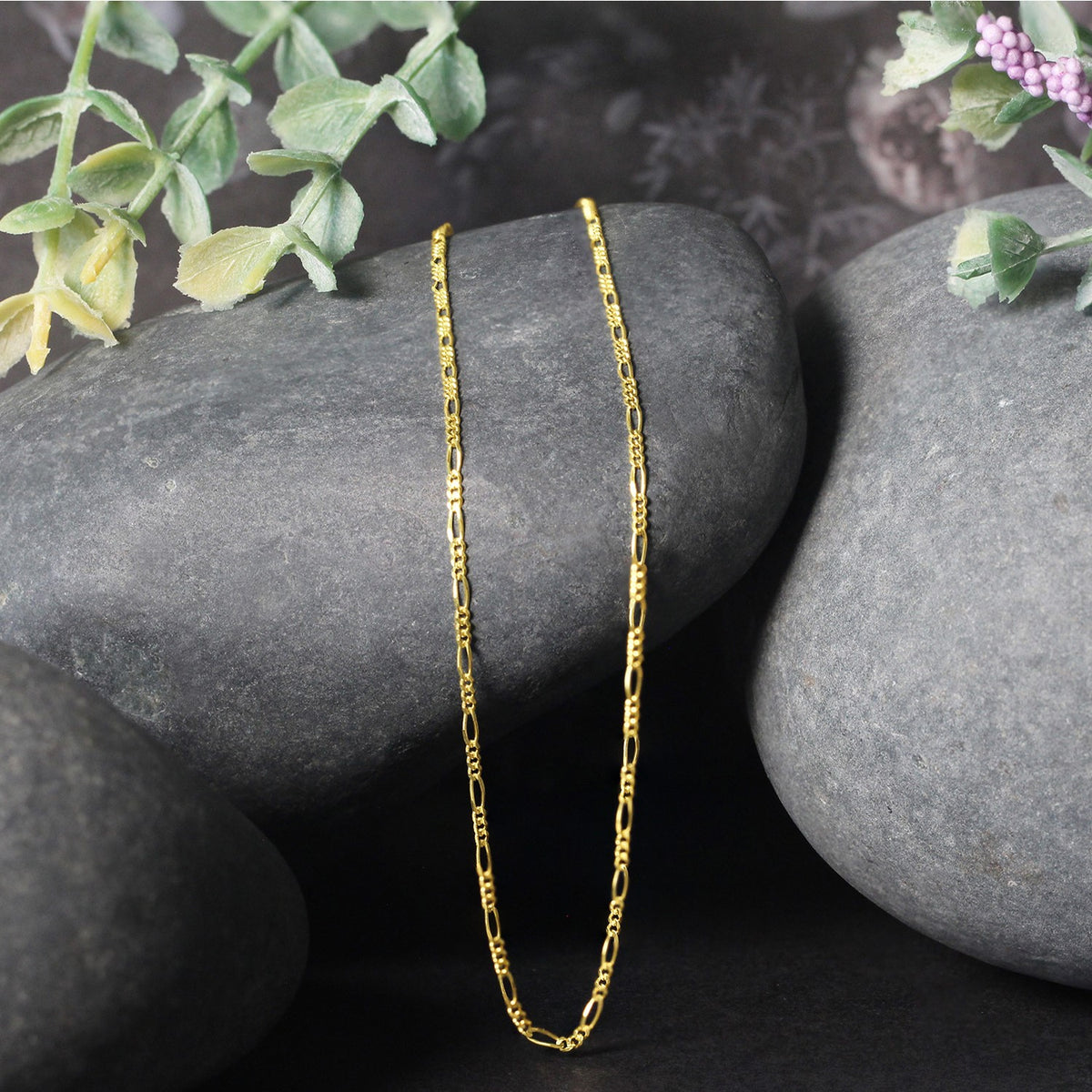 14k Solid Figaro Chain