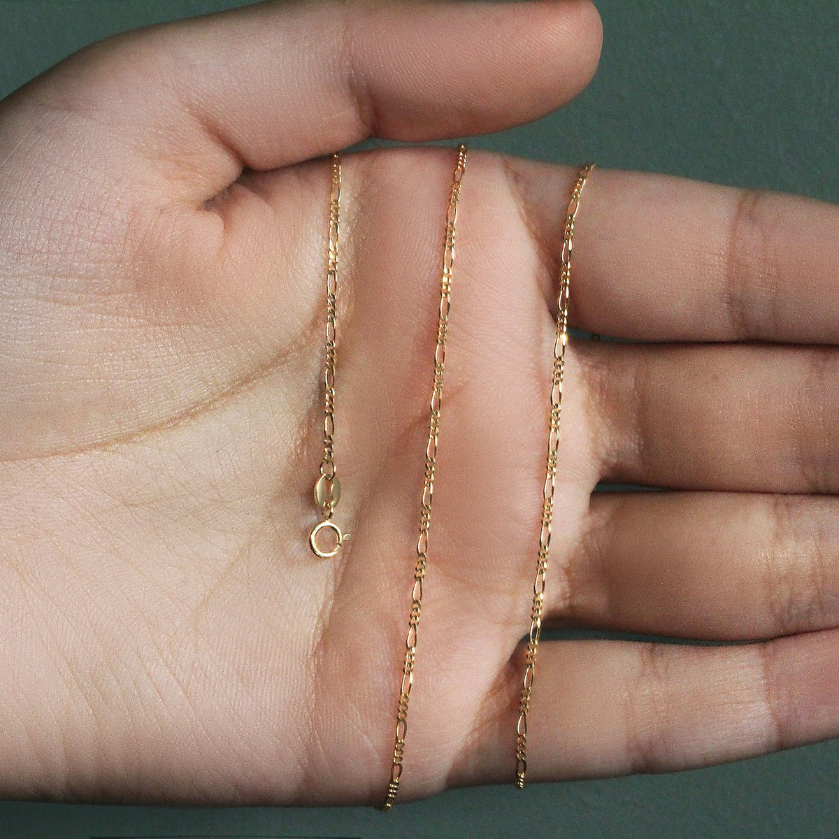 14k Solid Figaro Chain