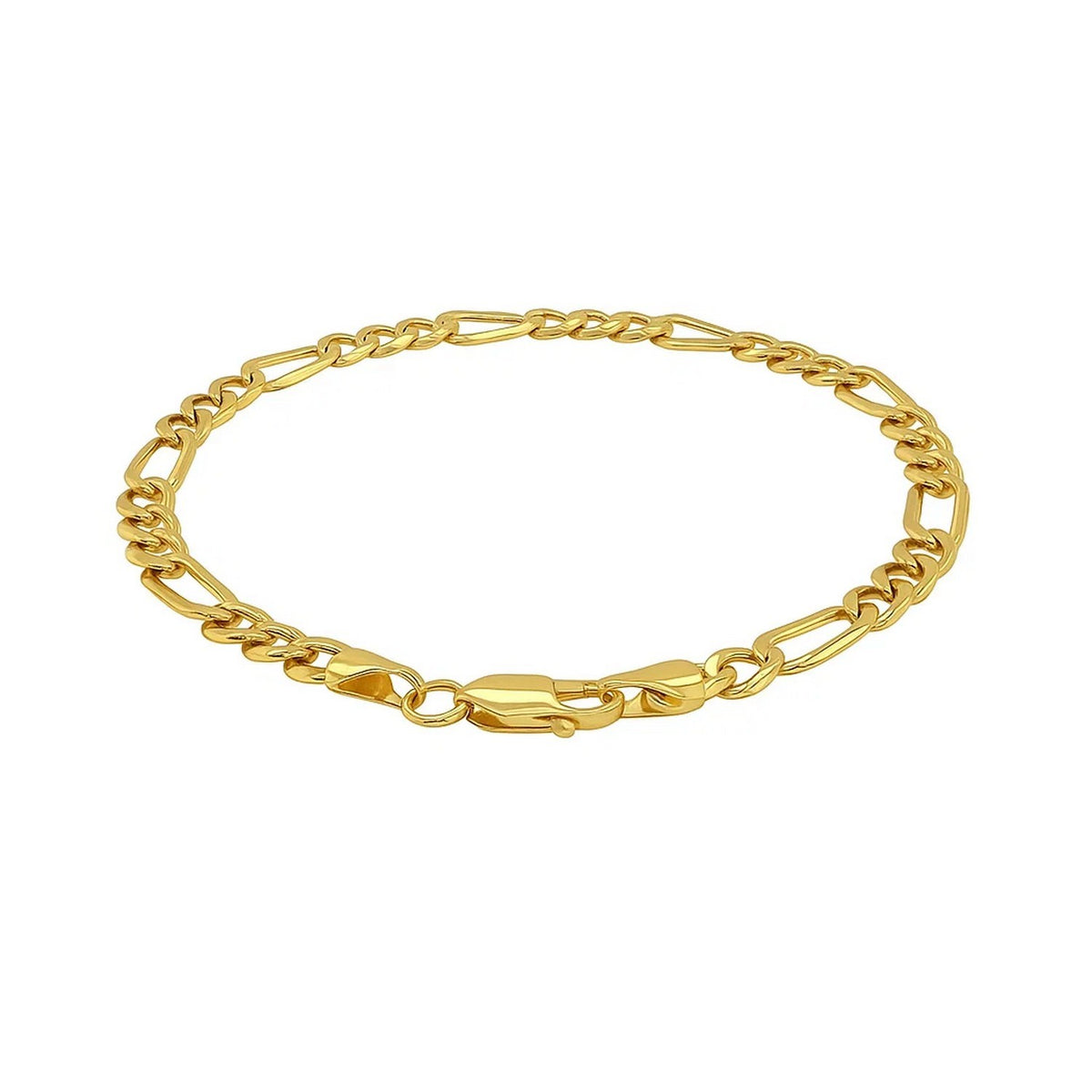14k Yellow Gold Lite Figaro Bracelet (4.70 mm)
