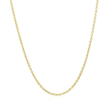 14k Yellow Gold Forsantina Lite Cable Link Chain