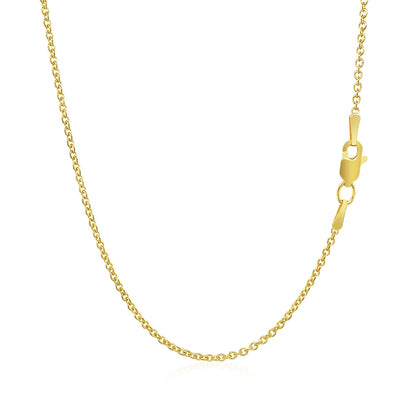 14k Yellow Gold Forsantina Lite Cable Link Chain
