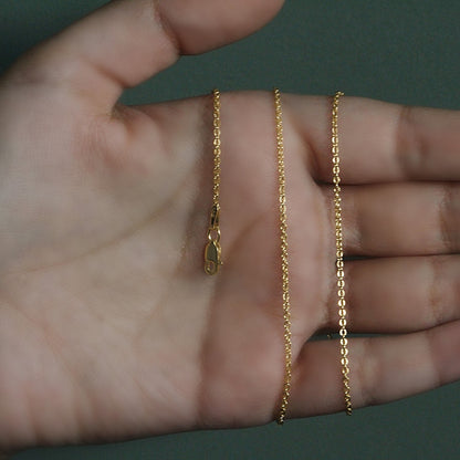 14k Yellow Gold Forsantina Lite Cable Link Chain