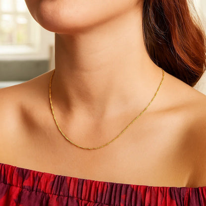 14k Singapore Chain