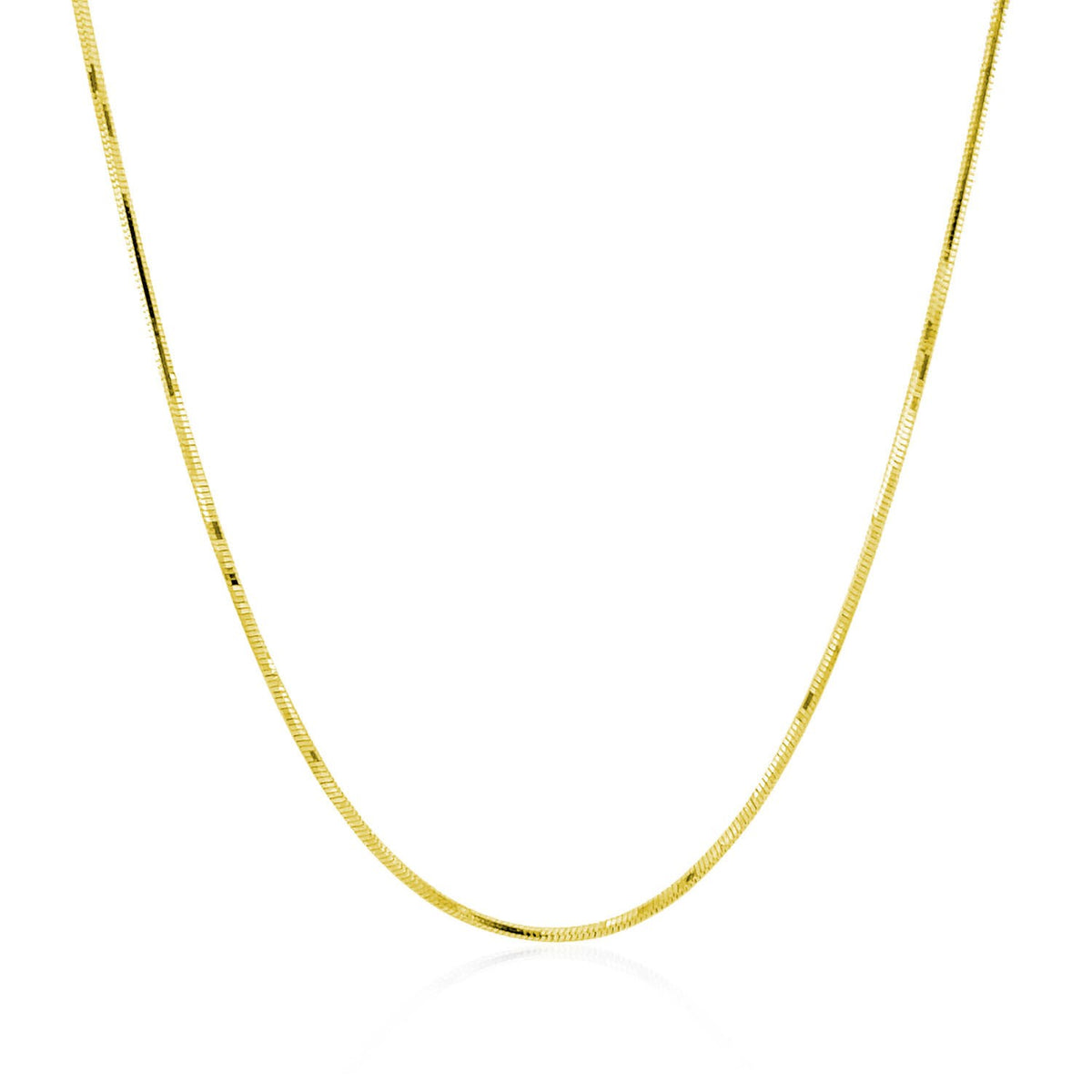 14k Adjustable Snake Chain (0.80 mm)