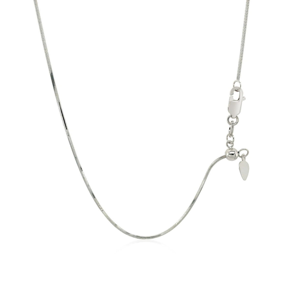 14k Adjustable Snake Chain (0.80 mm)
