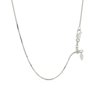 14k Adjustable Snake Chain (0.80 mm)