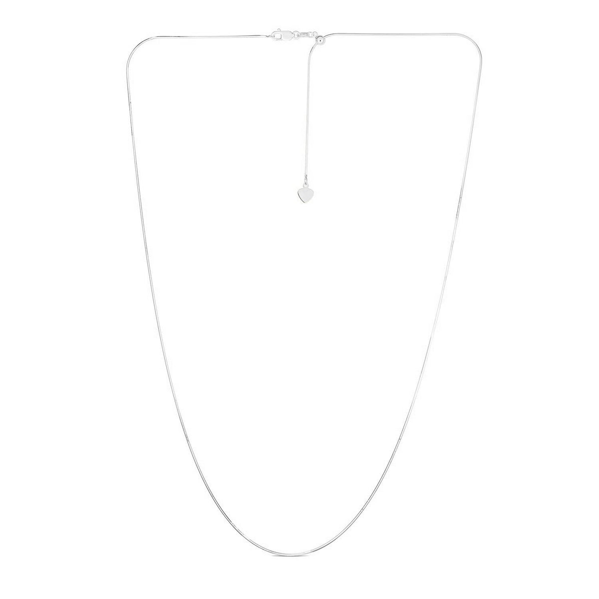 14k Adjustable Snake Chain (0.80 mm)