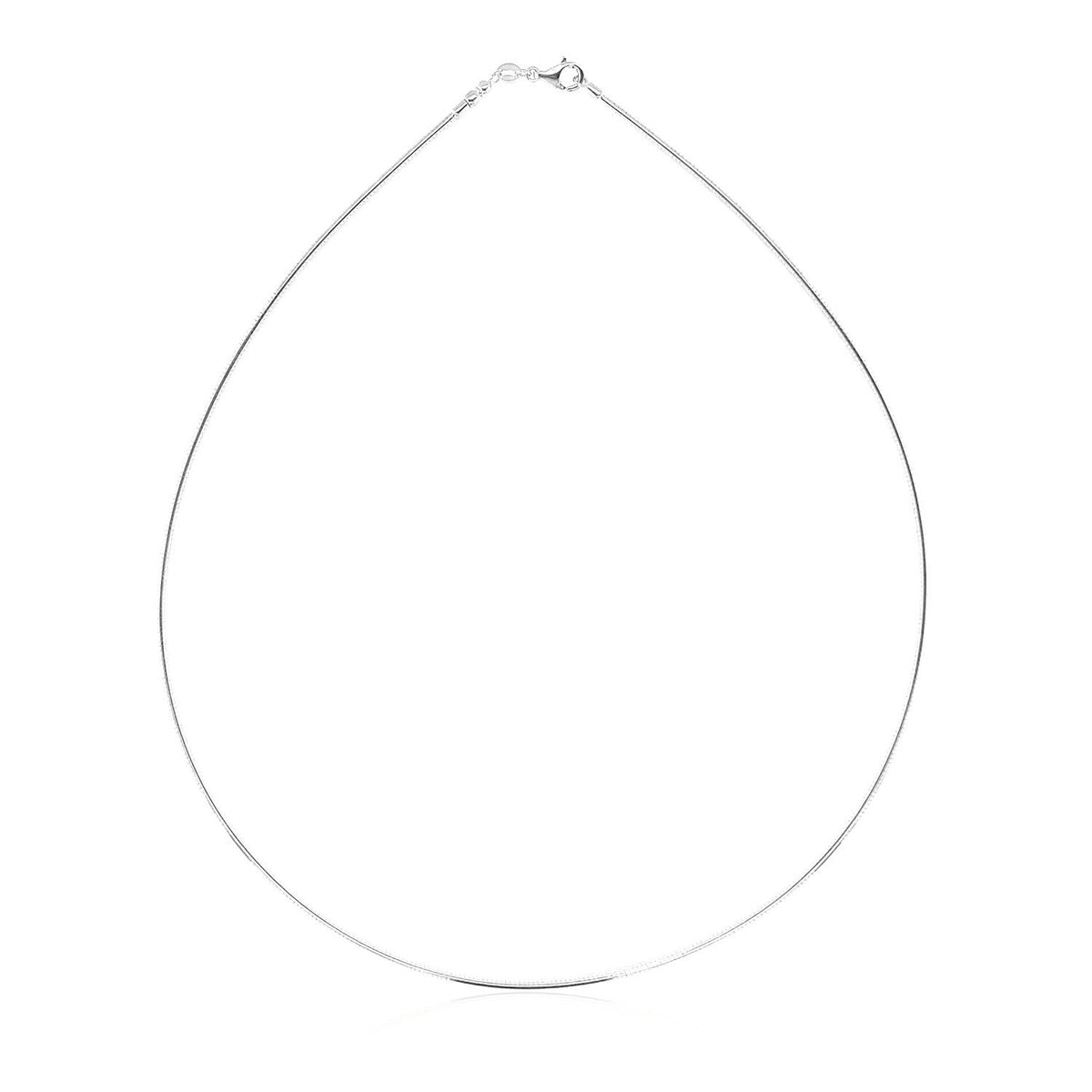 14k Necklace in a Round Omega Chain Style