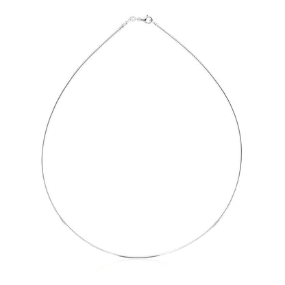 14k Necklace in a Round Omega Chain Style