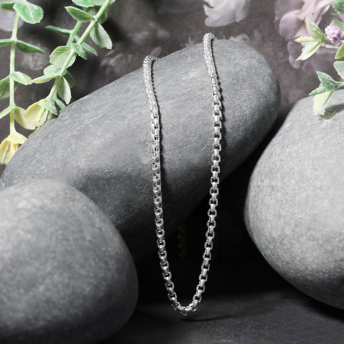 14k Round Box Chain