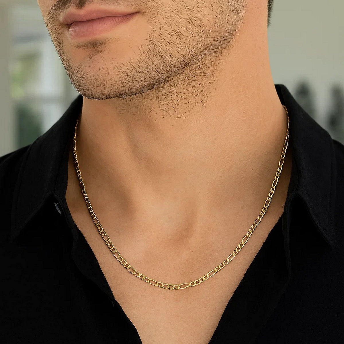 14k Solid Figaro Chain