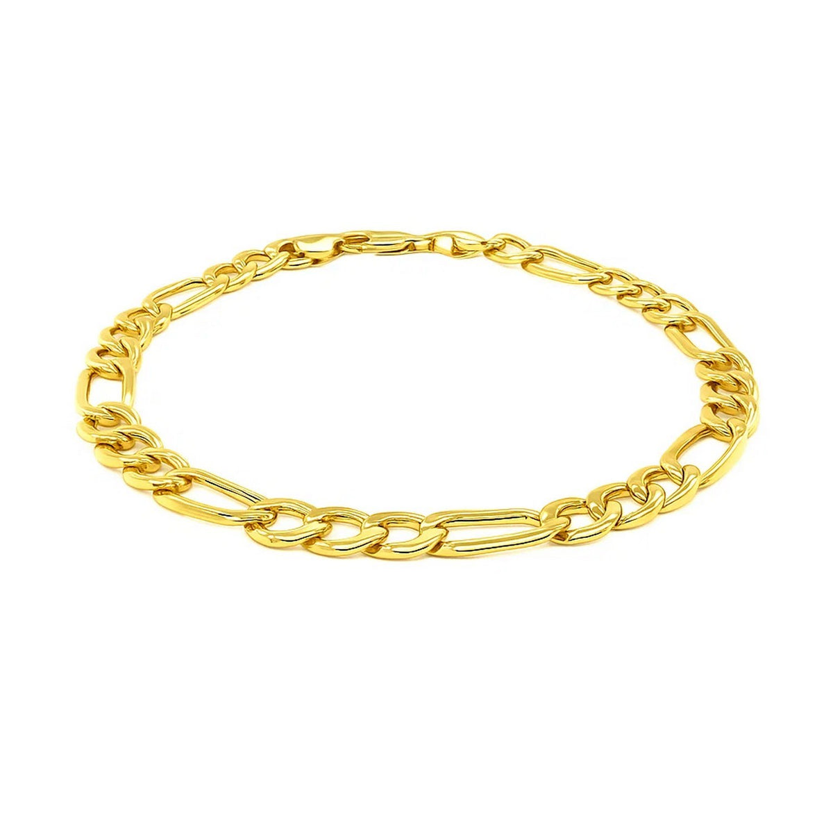 14k Yellow Gold Lite Figaro Bracelet (4.70 mm)