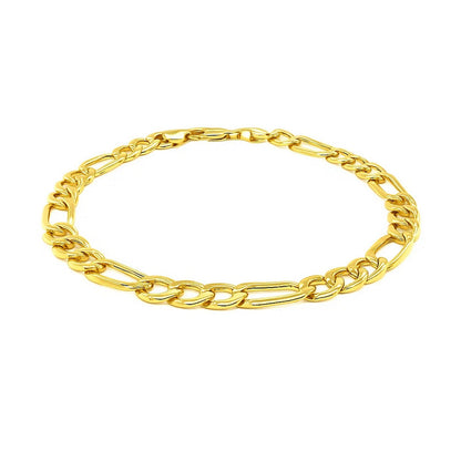 14k Yellow Gold Lite Figaro Bracelet (4.70 mm)