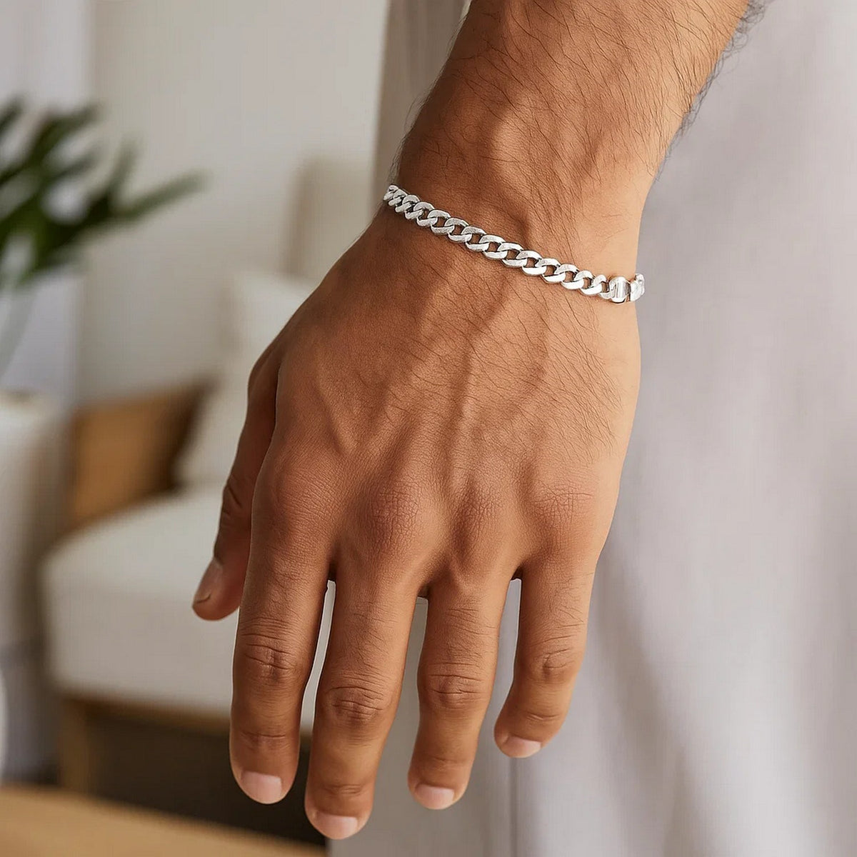 14k Solid Curb Bracelet (3.60 mm)
