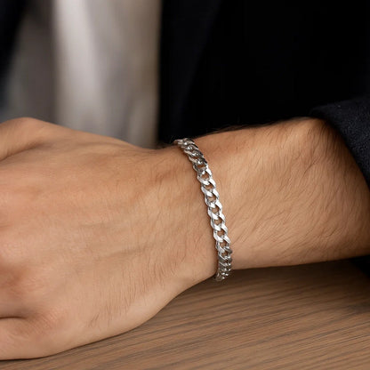 14k Solid Curb Bracelet (3.60 mm)