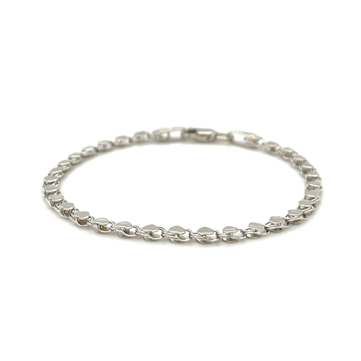 14k Heart Bracelet (3.20 mm)