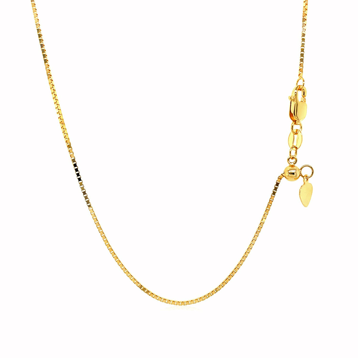 14k Adjustable Box Chain