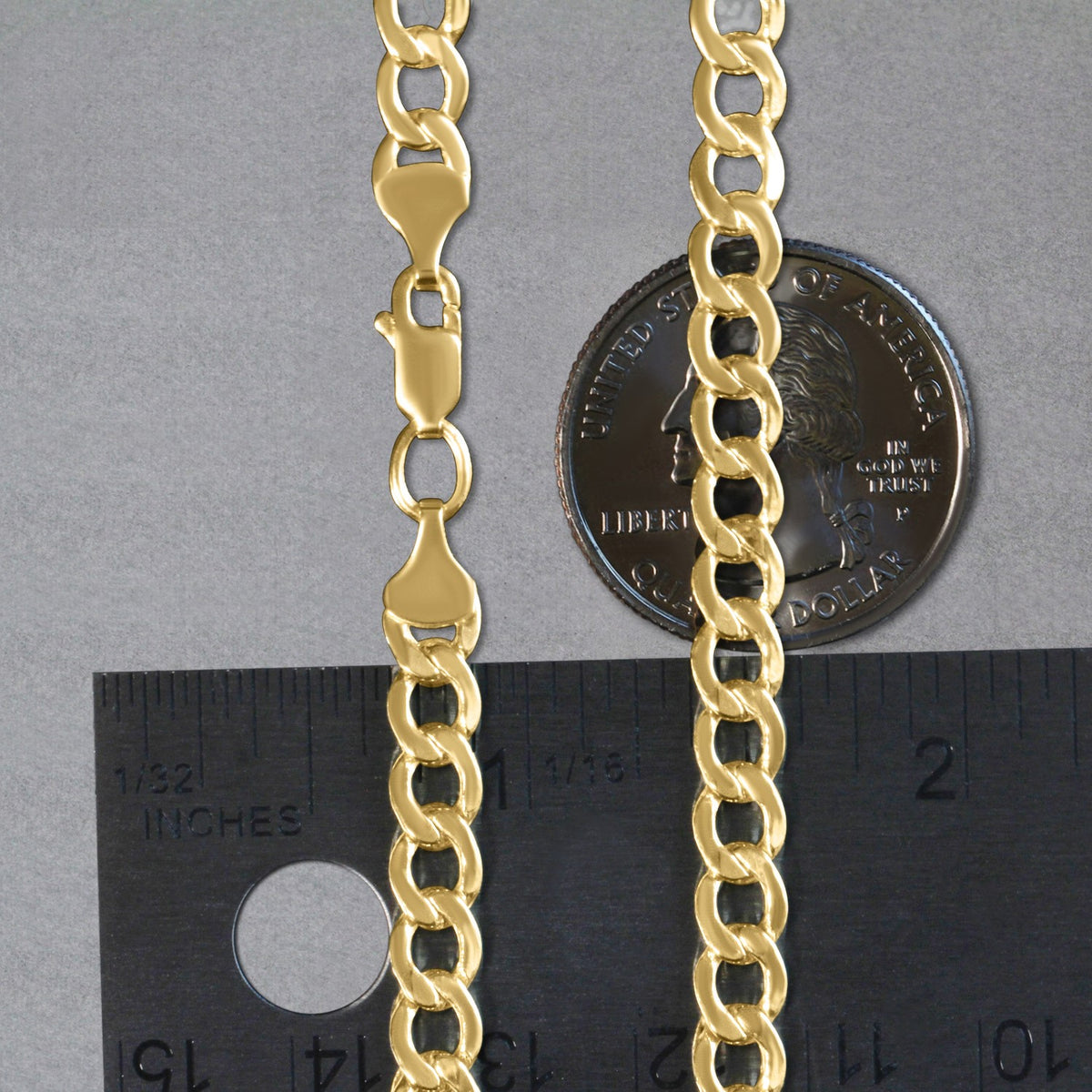 14k Yellow Gold Curb Chain (5.30 mm)