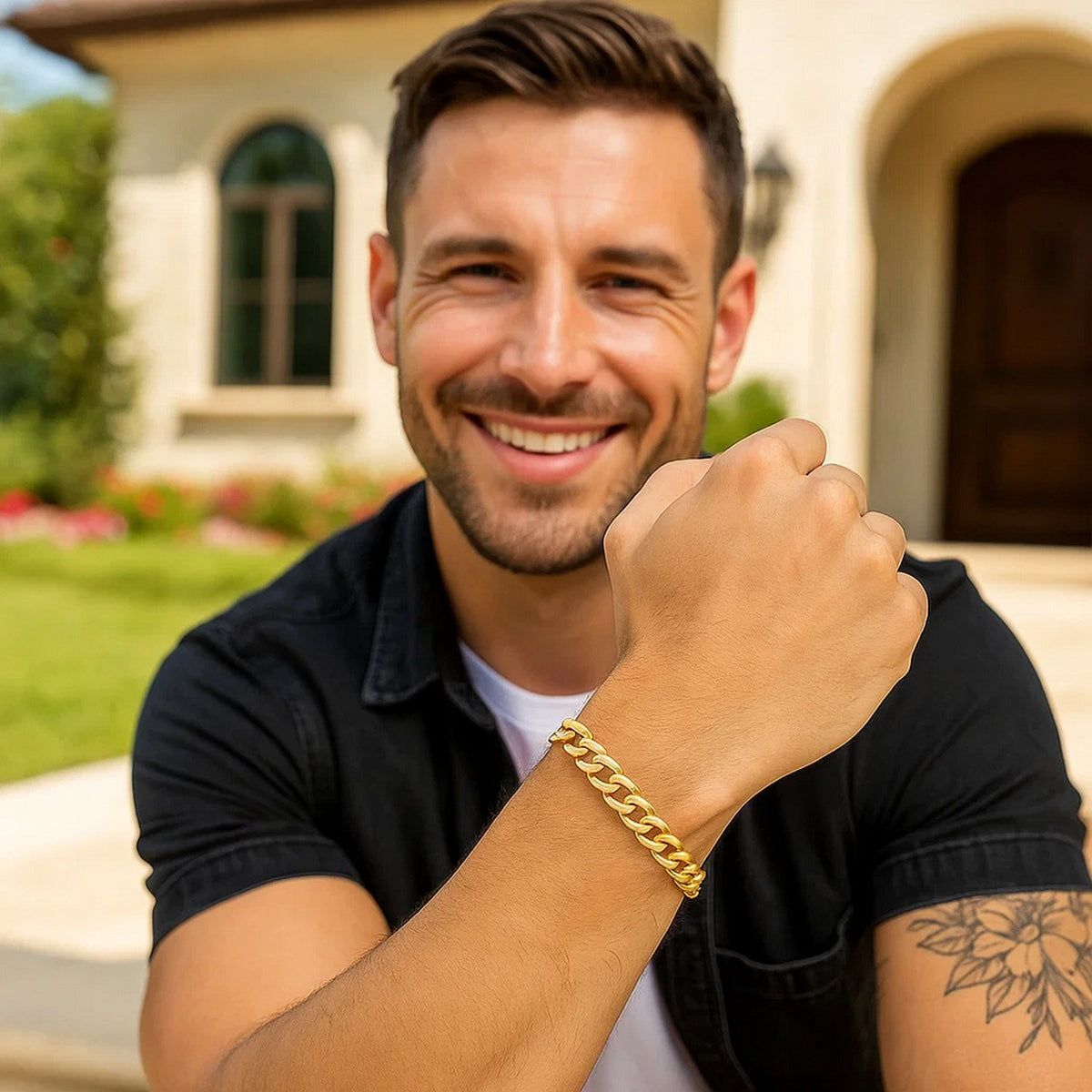 14k Solid Curb Bracelet (3.60 mm)