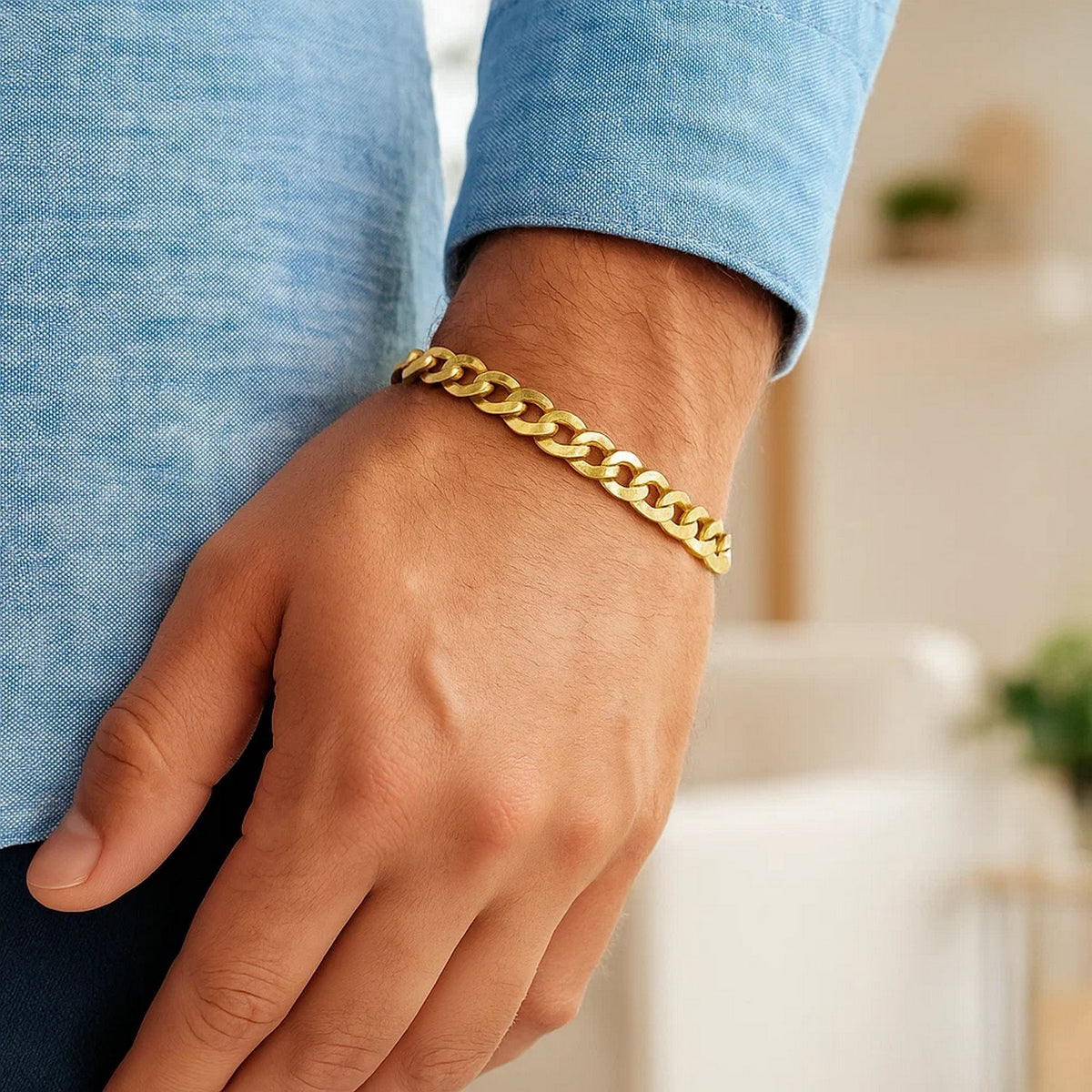 14k Solid Curb Bracelet (3.60 mm)