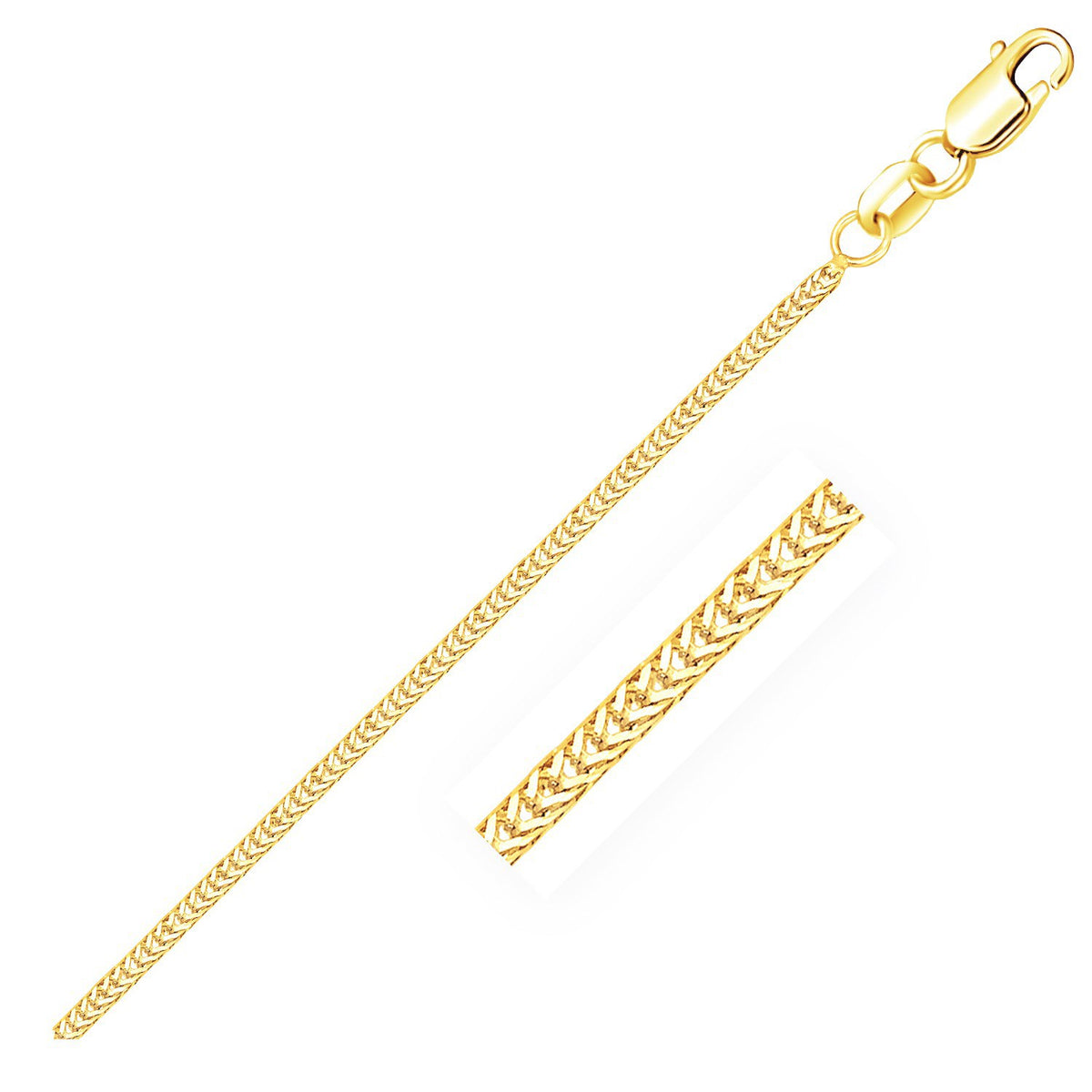 14k Foxtail Chain (1.00 mm)