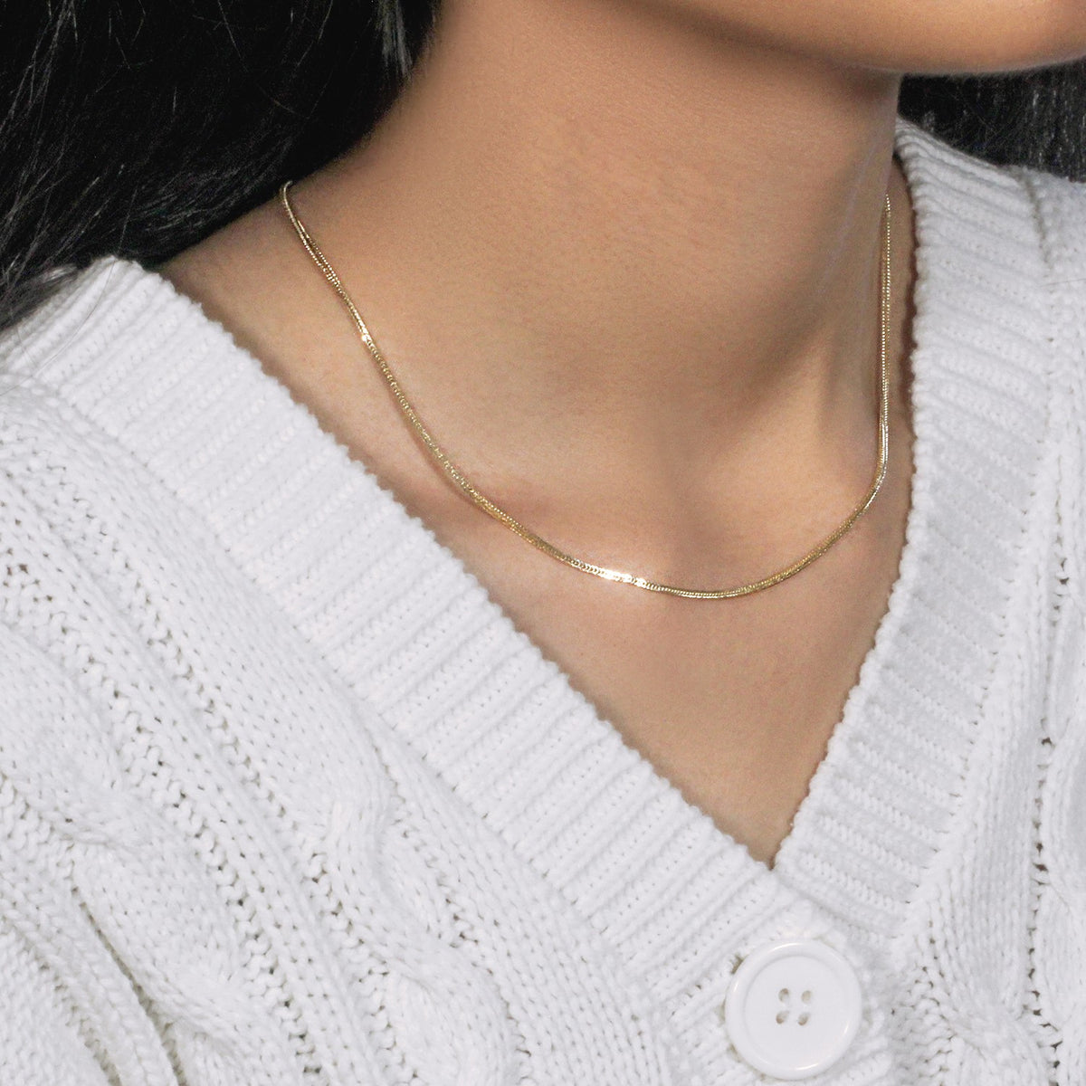 14k Foxtail Chain (1.00 mm)