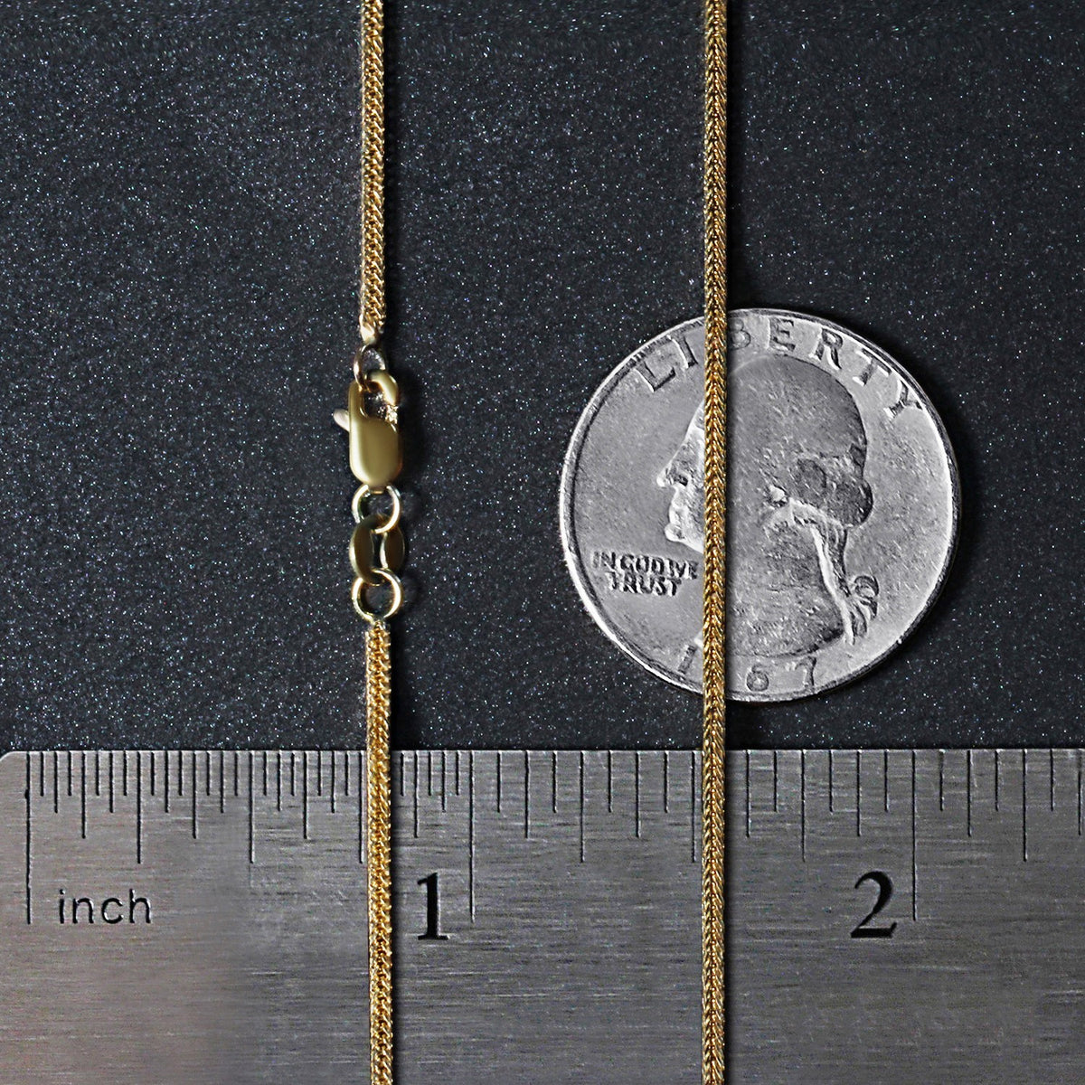 14k Foxtail Chain (1.00 mm)