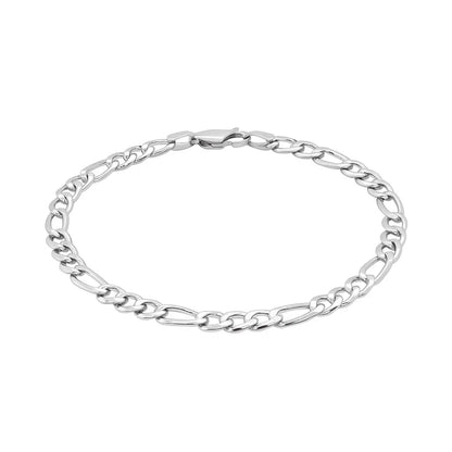 14k Solid Figaro Bracelet (3.00 mm)