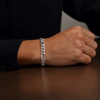 14k Solid Figaro Bracelet (3.00 mm)