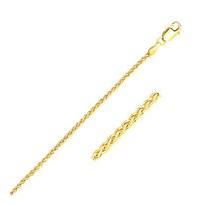 14k Round Wheat Chain