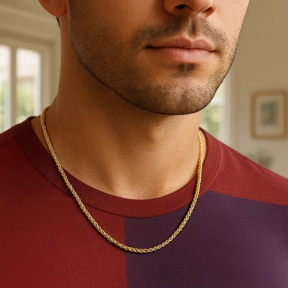 14k Round Wheat Chain