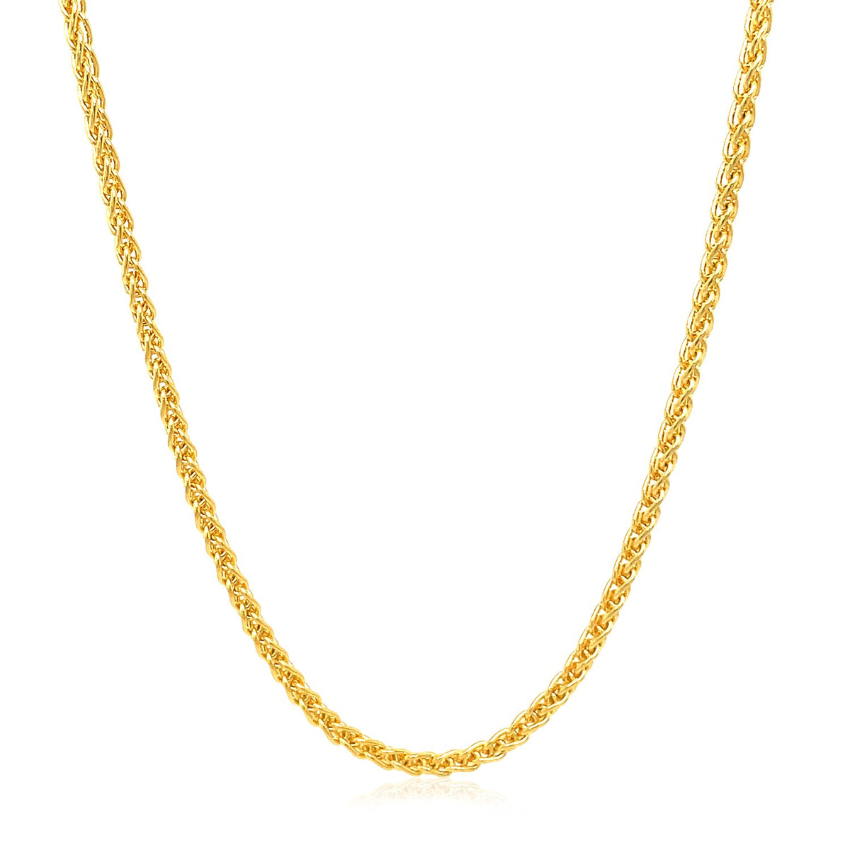 14k Round Wheat Chain